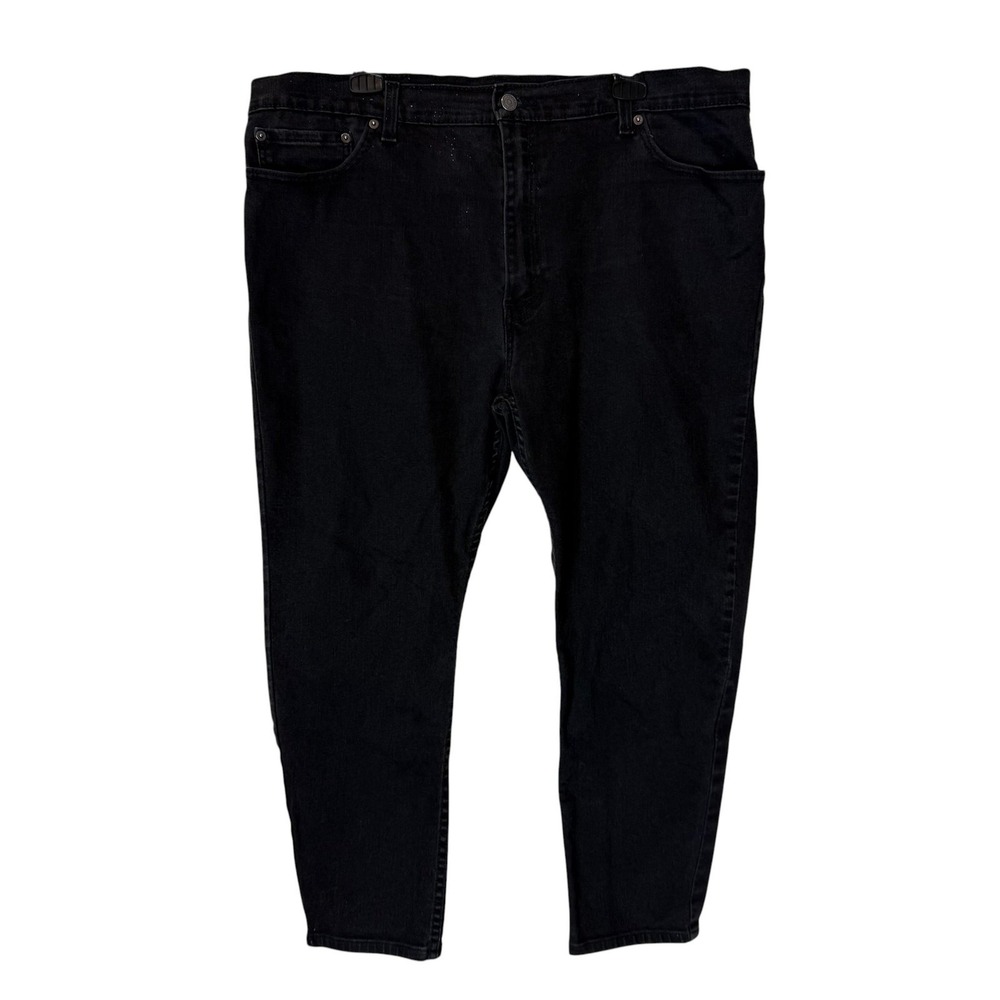 Levis 511 Jeans Mens Black Charcoal Wash Slim Tapered Denim Waterless 40x25.5